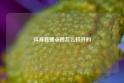 抖音直播点赞怎么打开的